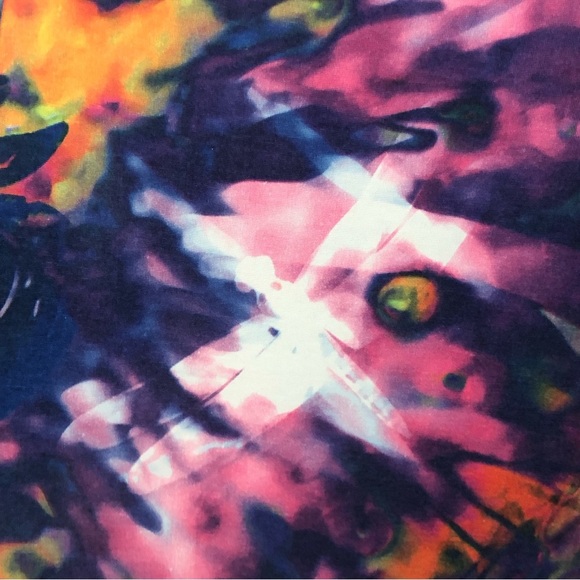 Apple bottoms 1X maxi skirt side slip elastic 0959 stretch multicolor - Picture 9 of 16